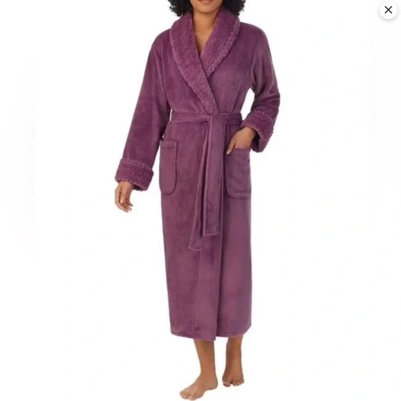 Carole Hochman ladies long plush wrap robe S - Picture 3 of 7